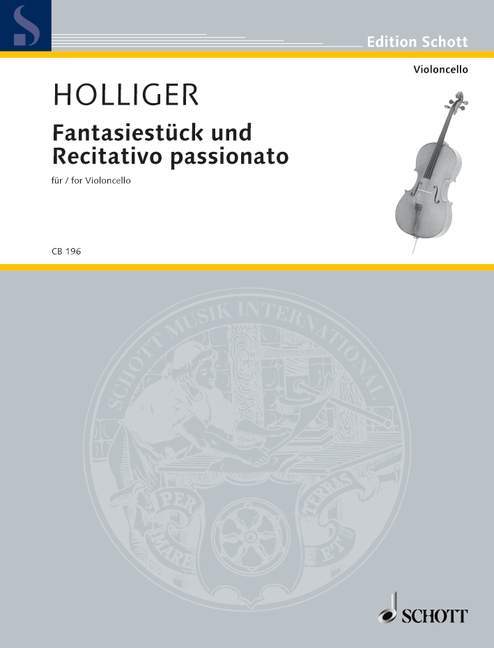 Fantasiestück und Recitativo passionato for cello solo 霍利格 幻想曲 熱情大提琴 大提琴獨奏 朔特版 | 小雅音樂 Hsiaoya Music