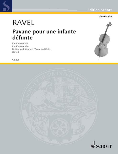 Pavane pour une infante défunte 拉威爾摩利斯 悼念早夭公主的帕望舞曲 大提琴 3把以上 朔特版 | 小雅音樂 Hsiaoya Music