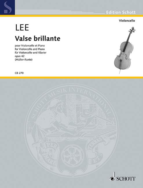 Valse brillante op. 42 李瑟．巴斯提安 圓舞曲 大提琴加鋼琴 朔特版 | 小雅音樂 Hsiaoya Music