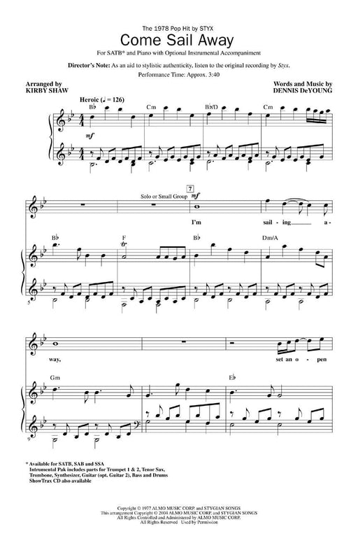 Come Sail Away | 小雅音樂 Hsiaoya Music