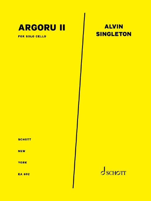 Argoru II for solo cello 大提琴 大提琴獨奏 朔特版 | 小雅音樂 Hsiaoya Music