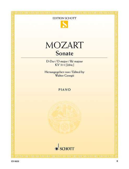Sonata D major K 311 [284 c] 莫札特 奏鳴曲大調 鋼琴獨奏 朔特版 | 小雅音樂 Hsiaoya Music