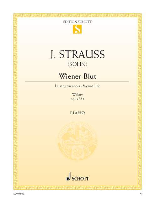 Wiener Blut op. 354 Waltz 史特勞斯．約翰 維也納氣質 圓舞曲 鋼琴獨奏 朔特版 | 小雅音樂 Hsiaoya Music