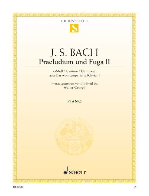 Prelude II and Fugue II C minor BWV 847 from The Well-Tempered Clavier I 巴赫約翰‧瑟巴斯提安 前奏曲 復格曲 小調 鋼琴獨奏 朔特版 | 小雅音樂 Hsiaoya Music