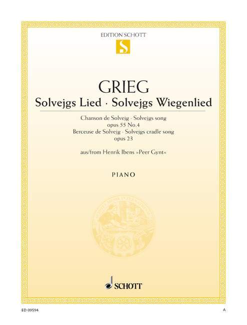 Solvejg's Song - Solvejg's Cradle Song op. 55/4 and op. 23 from Henrik Ibsen's Peer Gynt 葛利格 蘇爾薇琪之歌 搖籃曲 鋼琴獨奏 朔特版 | 小雅音樂 Hsiaoya Music