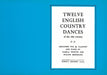 Twelve English Country Dances of the 18th Century 鄉村舞曲 豎笛 1把以上加鋼琴 朔特版 | 小雅音樂 Hsiaoya Music