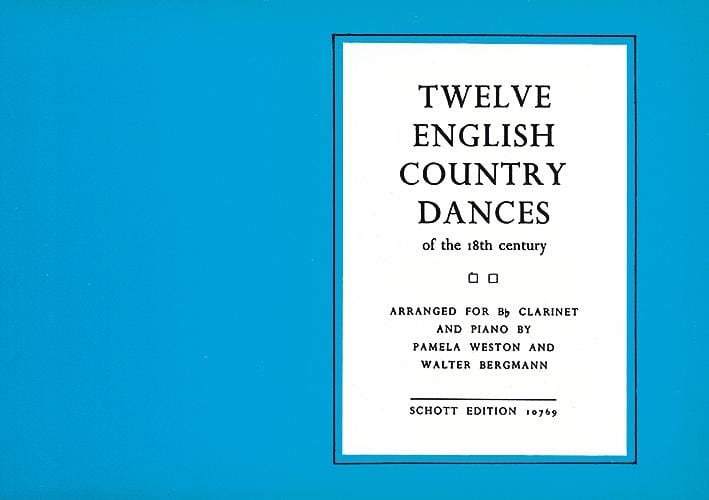 Twelve English Country Dances of the 18th Century 鄉村舞曲 豎笛 1把以上加鋼琴 朔特版 | 小雅音樂 Hsiaoya Music