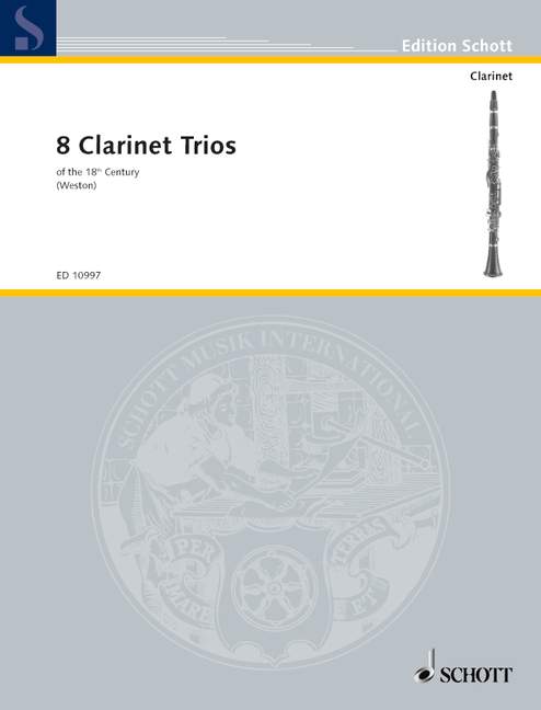 8 Clarinet Trios of the 18th Century 三重奏 豎笛3把以上 朔特版 | 小雅音樂 Hsiaoya Music