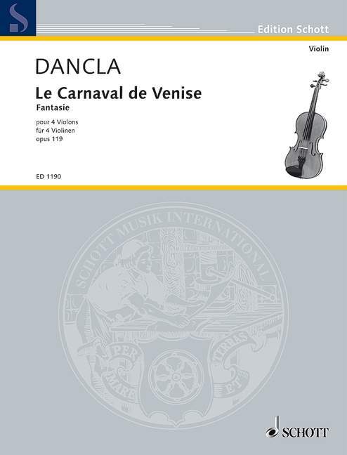 The Carnival of Venice op. 119 Fantaisie Brillante 丹克拉 小提琴 3把以上 朔特版 | 小雅音樂 Hsiaoya Music