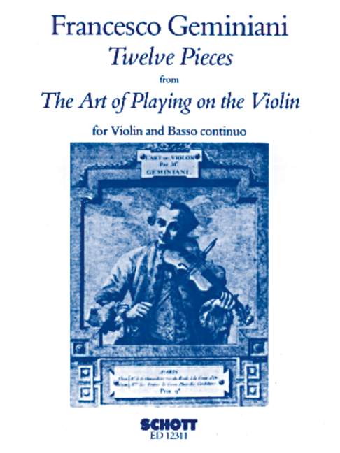 12 Pieces op. 9 from The Art of Playing on the Violin 傑米尼亞尼 小品 小提琴 小提琴加鋼琴 朔特版 | 小雅音樂 Hsiaoya Music