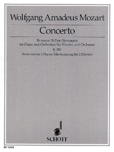 Concerto No. 15 Bb Major KV 450 莫札特 協奏曲 大調 雙鋼琴 朔特版 | 小雅音樂 Hsiaoya Music