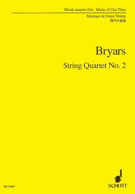 String Quartet No. 2 布萊亞斯 弦樂四重奏 總譜 朔特版 | 小雅音樂 Hsiaoya Music