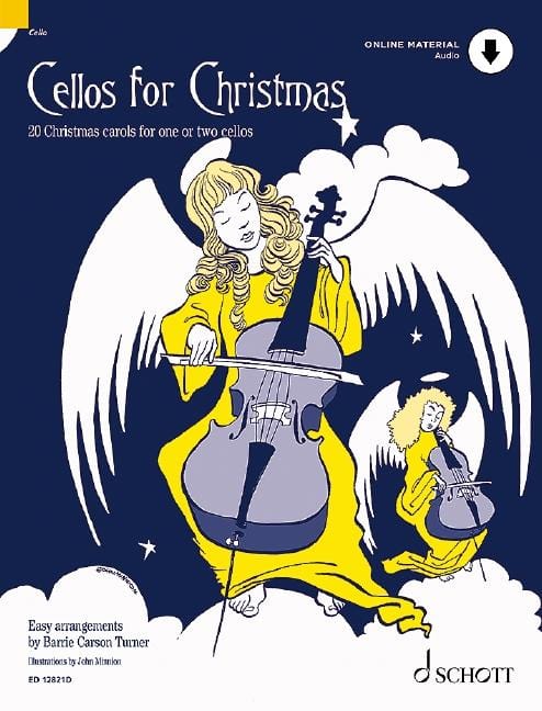 Cellos for Christmas 20 Christmas carols for one or two cellos 大提琴 耶誕頌歌 大提琴 大提琴 2把 朔特版 | 小雅音樂 Hsiaoya Music