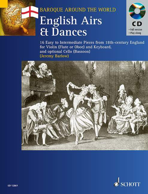 English Airs and Dances 16 Easy to Intermediate Pieces from 18th-century England 舞曲 小品 小提琴加鋼琴 朔特版 | 小雅音樂 Hsiaoya Music