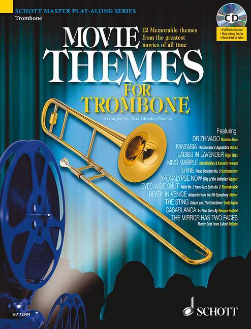 Movie Themes for Trombone 12 memorable themes from the greatest movies of all time 主題長號 主題 長號 一把以上 朔特版 | 小雅音樂 Hsiaoya Music