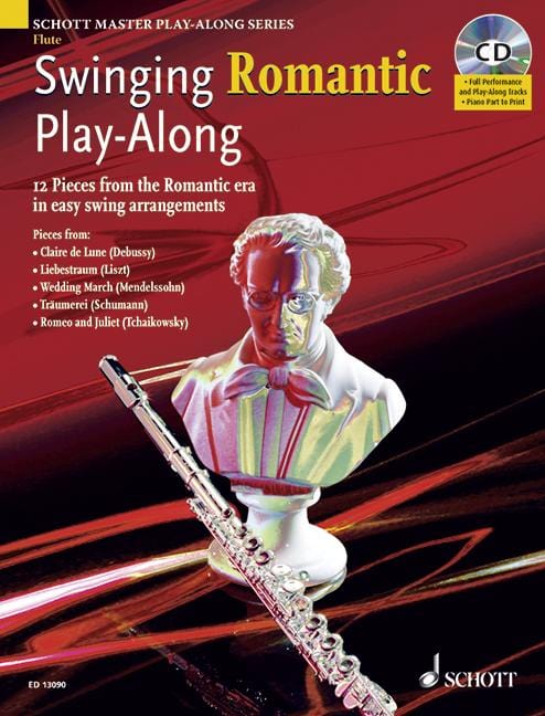Swinging Romantic Play-Along 12 Pieces from the Romantic era in easy swing arrangements for flute 搖擺樂 小品 搖擺樂編曲長笛 長笛獨奏 朔特版 | 小雅音樂 Hsiaoya Music