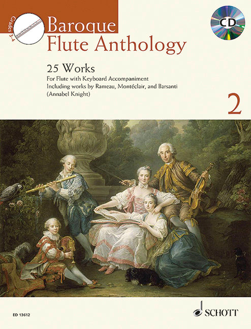 Baroque Flute Anthology Vol. 2 25 Works 巴洛克長笛 長笛獨奏 朔特版 | 小雅音樂 Hsiaoya Music