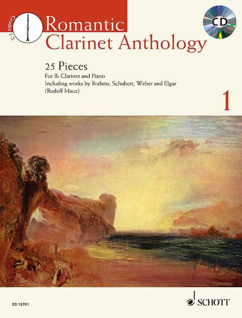 Romantic Clarinet Anthology Vol. 1 25 Pieces 小品 豎笛 1把以上加鋼琴 朔特版 | 小雅音樂 Hsiaoya Music