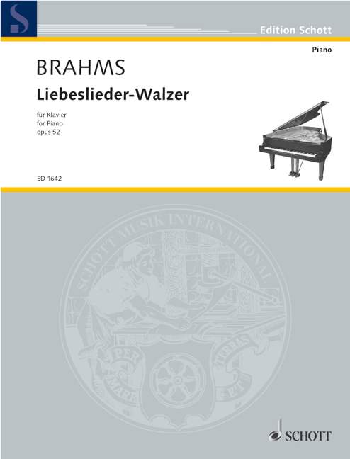 Songbook-Waltzes op. 52 布拉姆斯 歌 鋼琴獨奏 朔特版 | 小雅音樂 Hsiaoya Music
