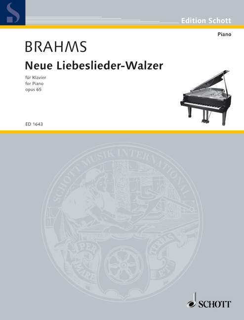 New Songbook-Waltz op. 65 布拉姆斯 歌圓舞曲 鋼琴獨奏 朔特版 | 小雅音樂 Hsiaoya Music