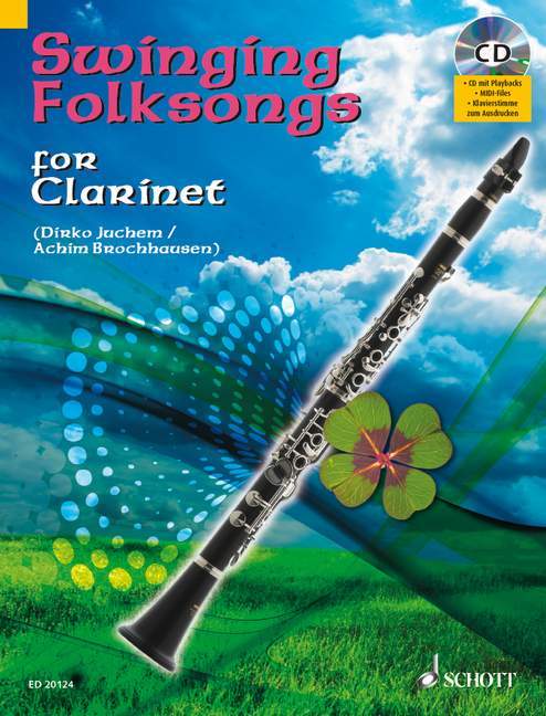 Swinging Folksongs for Clarinet + CD: Full performances and Play-Along-Tracks - Piano part to print 搖擺樂 民謠 鋼琴 豎笛獨奏 朔特版 | 小雅音樂 Hsiaoya Music