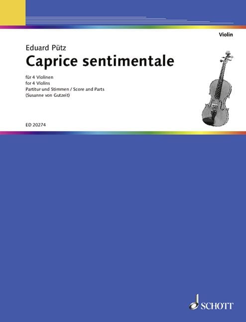 Caprice sentimentale 愛德華．普茨 隨想曲 小提琴 3把以上 朔特版 | 小雅音樂 Hsiaoya Music