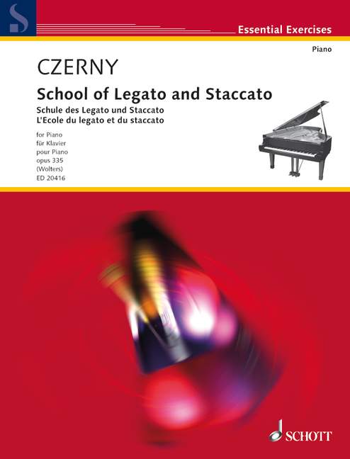 School of Legato and Staccato op. 335 Urtext 徹爾尼 歌詞 鋼琴練習曲 朔特版 | 小雅音樂 Hsiaoya Music