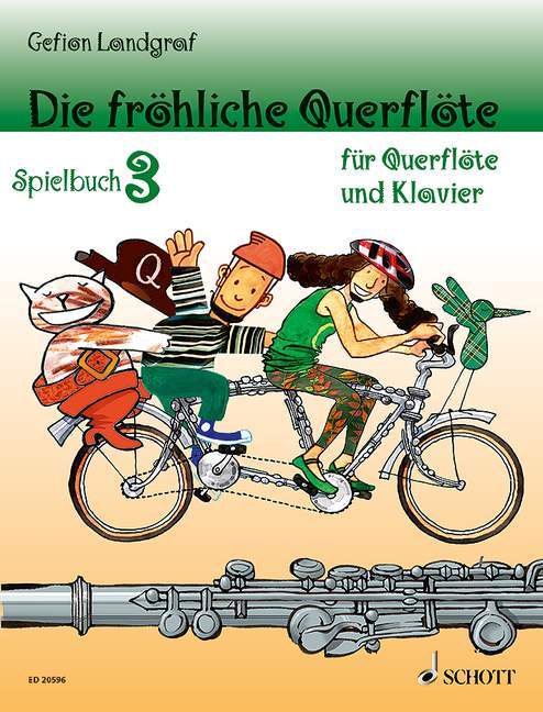 Die fröhliche Querflöte Band 3 Spielbuch 3 長笛加鋼琴 朔特版 | 小雅音樂 Hsiaoya Music