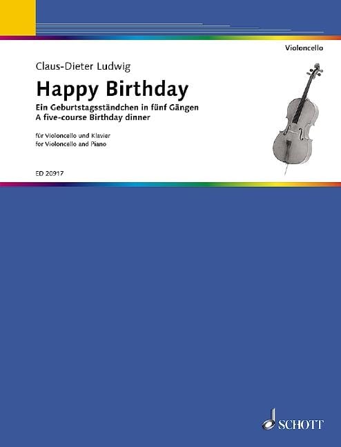 Happy Birthday A five-course Birthday dinner 生日快樂歌 大提琴加鋼琴 朔特版 | 小雅音樂 Hsiaoya Music