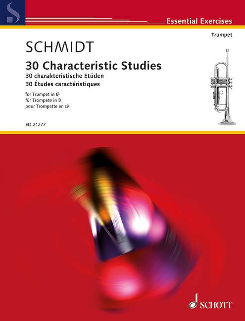 30 Characteristic Studies Works by Arban, Concone, Kopprasch, Kreutzer, Sachse, Schmidt 小號教材 朔特版 | 小雅音樂 Hsiaoya Music