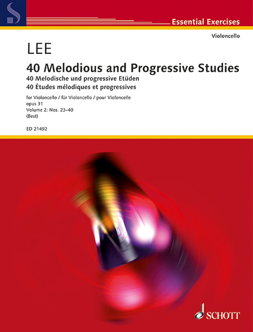 40 Melodious and Progressive Studies op. 31 Band 2 Nos. 23-40 李瑟．巴斯提安 旋律練習曲 大提琴練習曲 朔特版 | 小雅音樂 Hsiaoya Music