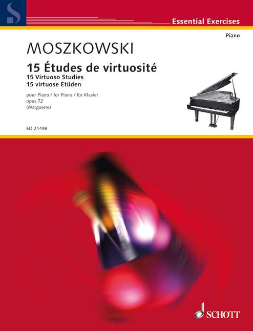 15 Virtuoso Studies op. 72 莫什科夫斯基 鋼琴練習曲 朔特版 | 小雅音樂 Hsiaoya Music
