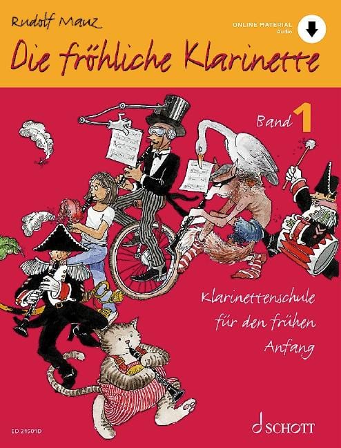 Die fröhliche Klarinette Band 1 Klarinettenschule für den frühen Anfang (Überarbeitete Neuauflage) 豎笛教材 朔特版 | 小雅音樂 Hsiaoya Music