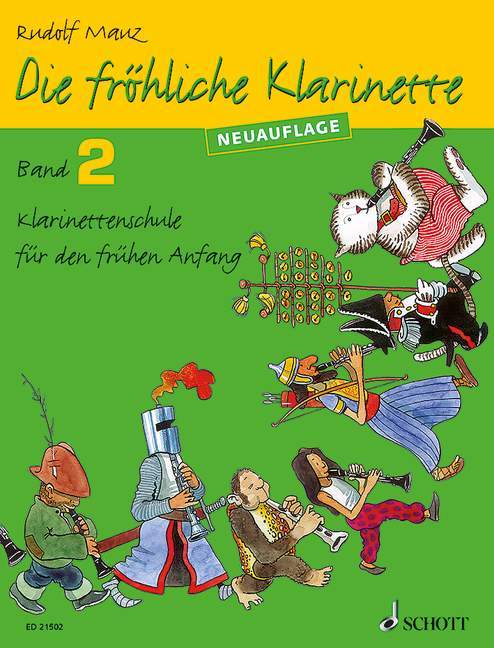 Die fröhliche Klarinette Band 2 Klarinettenschule für den frühen Anfang (Überarbeitete Neuauflage) 豎笛教材 朔特版 | 小雅音樂 Hsiaoya Music