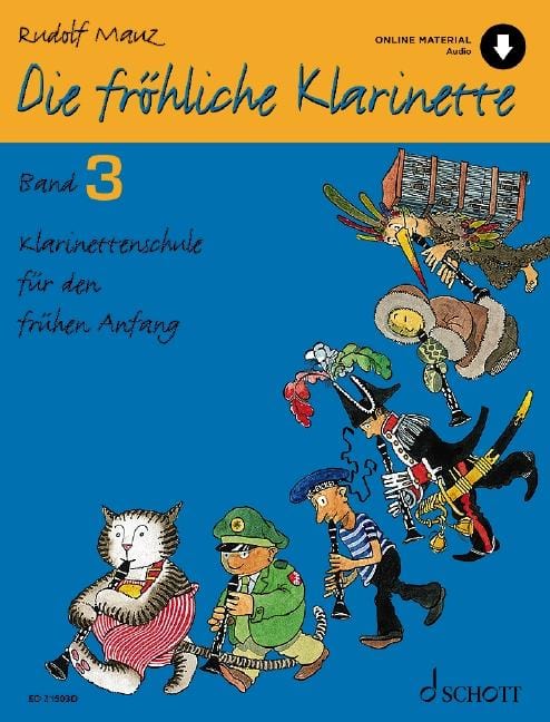 Die fröhliche Klarinette Band 3 Klarinettenschule für den frühen Anfang (Überarbeitete Neuauflage) 豎笛教材 朔特版 | 小雅音樂 Hsiaoya Music