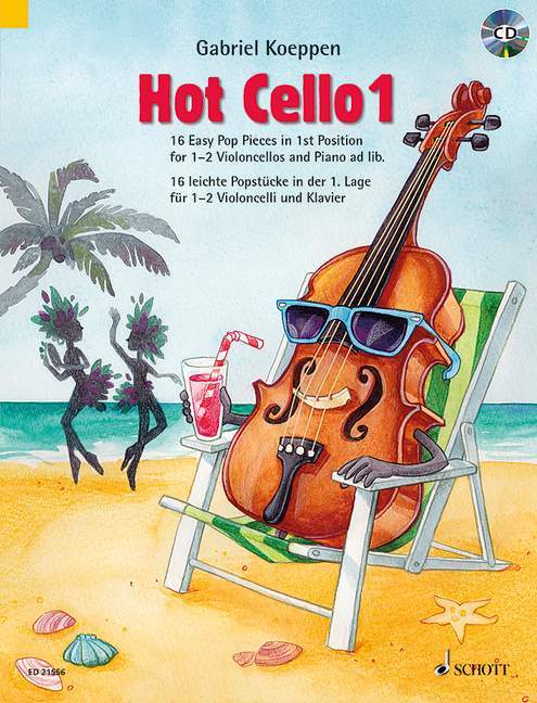 Hot Cello 1 16 Easy Pop Pieces in 1st Position 大提琴 流行音樂小品 把位 大提琴 2把 朔特版 | 小雅音樂 Hsiaoya Music
