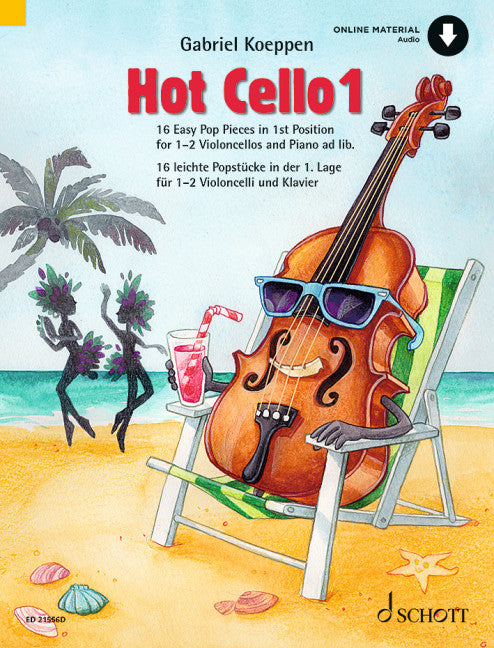Hot Cello 1 16 Easy Pop Pieces in 1st Position 雙大提琴 流行音樂 朔特版 | 小雅音樂 Hsiaoya Music