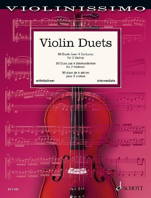 Violin Duets 30 Duets from 4 Centuries 小提琴 二重奏 雙小提琴 朔特版 | 小雅音樂 Hsiaoya Music
