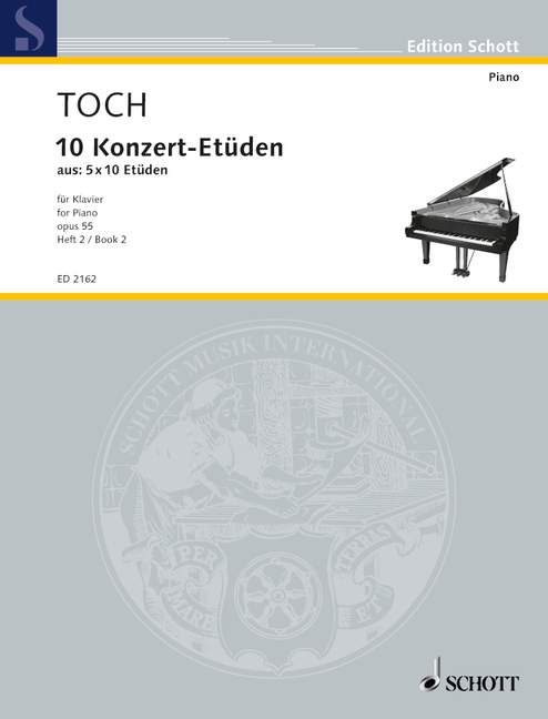 10 Concert Etudes op. 55 Band 2 Nos 6-10 托赫 音樂會練習曲 鋼琴獨奏 朔特版 | 小雅音樂 Hsiaoya Music