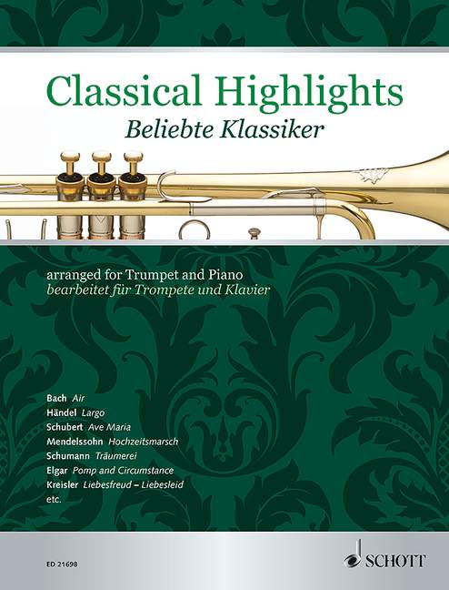 Classical Highlights arranged for Trumpet and Piano 古典改編小號鋼琴 小號 1把以上加鋼琴 朔特版 | 小雅音樂 Hsiaoya Music