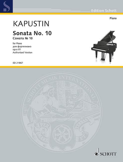 Sonata No. 10 op. 81 卡普斯汀．尼古拉 奏鳴曲 鋼琴獨奏 朔特版 | 小雅音樂 Hsiaoya Music