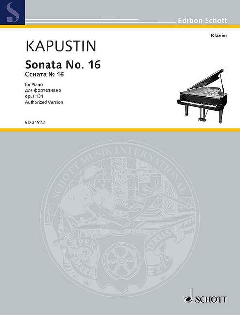 Sonata No. 16 op. 131 卡普斯汀．尼古拉 奏鳴曲 鋼琴獨奏 朔特版 | 小雅音樂 Hsiaoya Music
