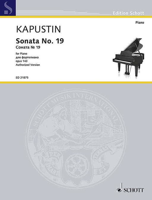 Sonata No. 19 op. 143 卡普斯汀．尼古拉 奏鳴曲 鋼琴獨奏 朔特版 | 小雅音樂 Hsiaoya Music
