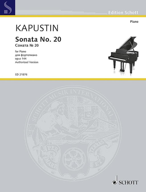 Sonata No. 20 op. 144 卡普斯汀．尼古拉 奏鳴曲 鋼琴獨奏 朔特版 | 小雅音樂 Hsiaoya Music