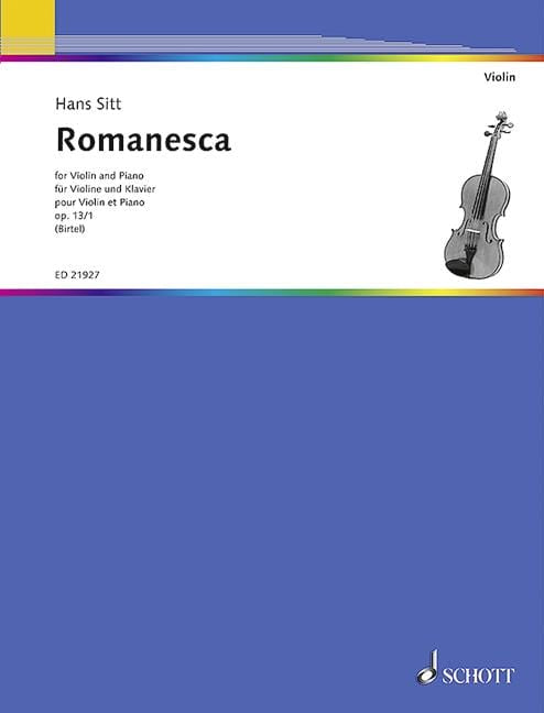 Romanesca op. 13/1 西特．漢斯 小提琴加鋼琴 朔特版 | 小雅音樂 Hsiaoya Music