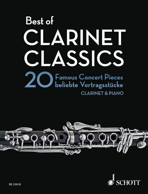 Best of Clarinet Classics 20 Famous Concert Pieces for Clarinet and Piano 音樂會小品 鋼琴 豎笛 1把以上加鋼琴 朔特版 | 小雅音樂 Hsiaoya Music
