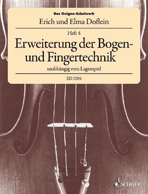 Das Geigen-Schulwerk Band 4 Erweiterung der Bogen- und Fingertechnik unabhängig vom Lagenspiel 小提琴教材 朔特版 | 小雅音樂 Hsiaoya Music