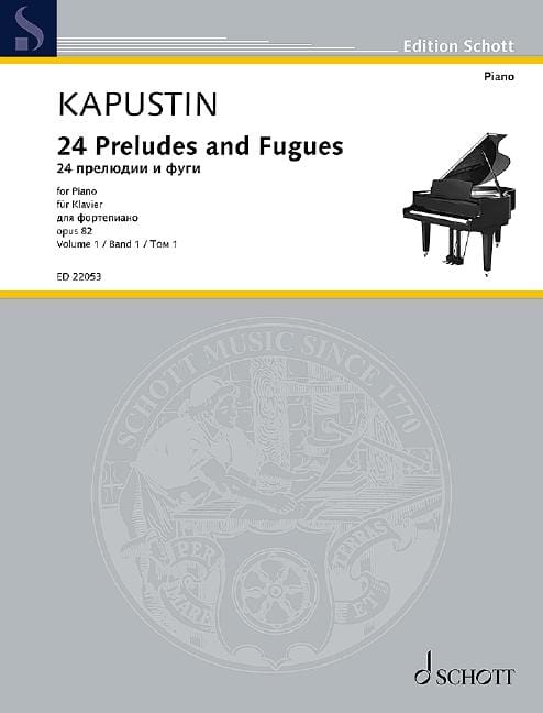 Twenty-Four Preludes and Fugues op. 82 Band 1 卡普斯汀．尼古拉 前奏曲 復格曲 鋼琴獨奏 朔特版 | 小雅音樂 Hsiaoya Music