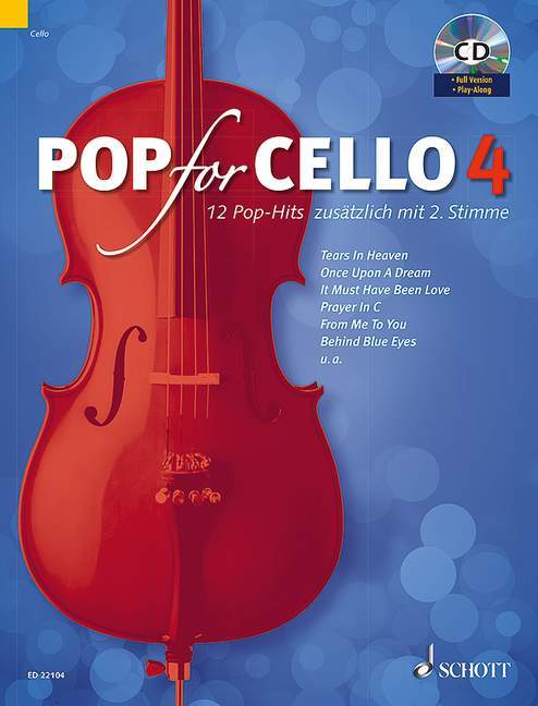 Pop For Cello Band 4 12 Pop-Hits zusätzlich mit 2. Stimme 流行音樂大提琴 流行音樂 大提琴 2把 朔特版 | 小雅音樂 Hsiaoya Music