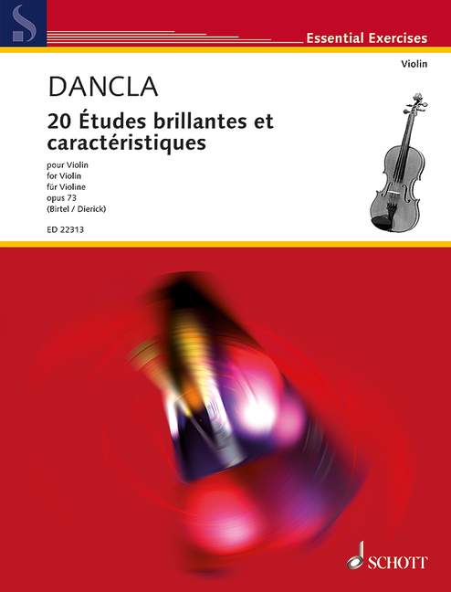 20 Études brillantes et caractéristiques op. 73 丹克拉 小提琴練習曲 朔特版 | 小雅音樂 Hsiaoya Music